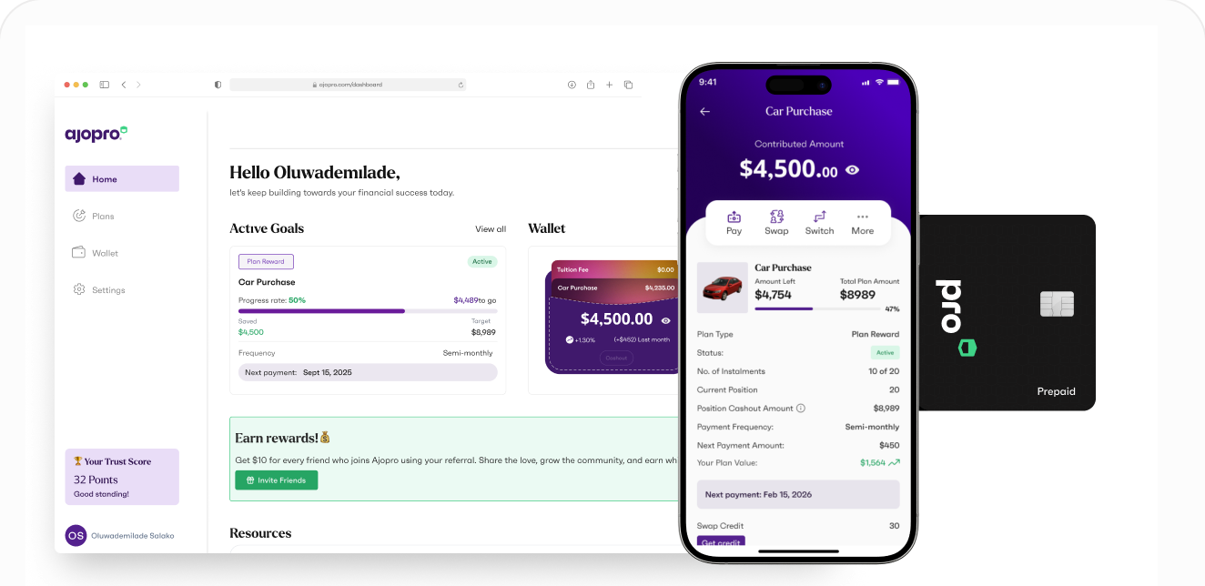 Ajopro 3.0 - Fintech App